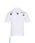 Off-White Logo Print T-Shirt, &pound;70, Clothing, White, Cotton, Back view