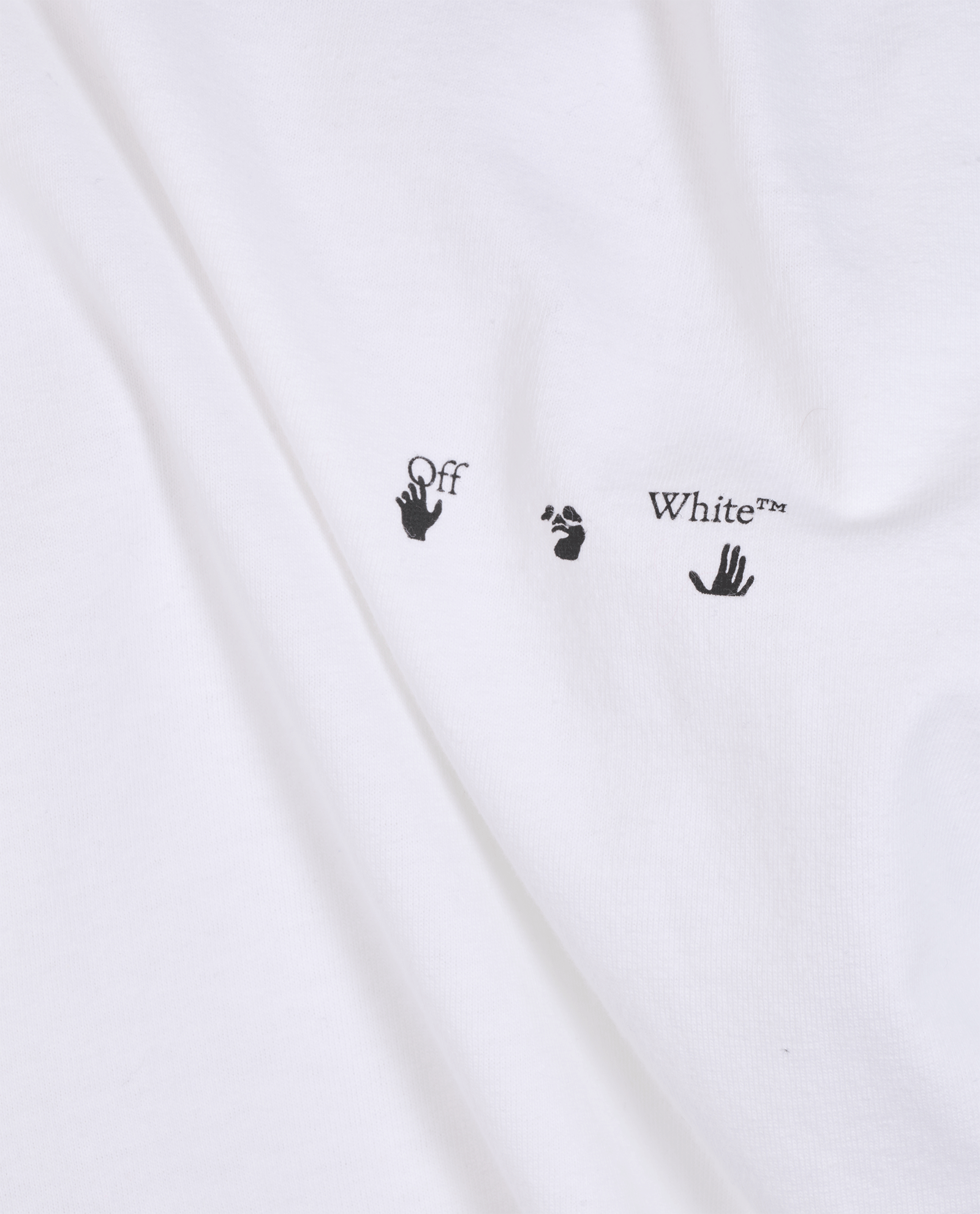 Off-White Logo Print T-Shirt, &pound;70, Clothing, White, Cotton, Other view