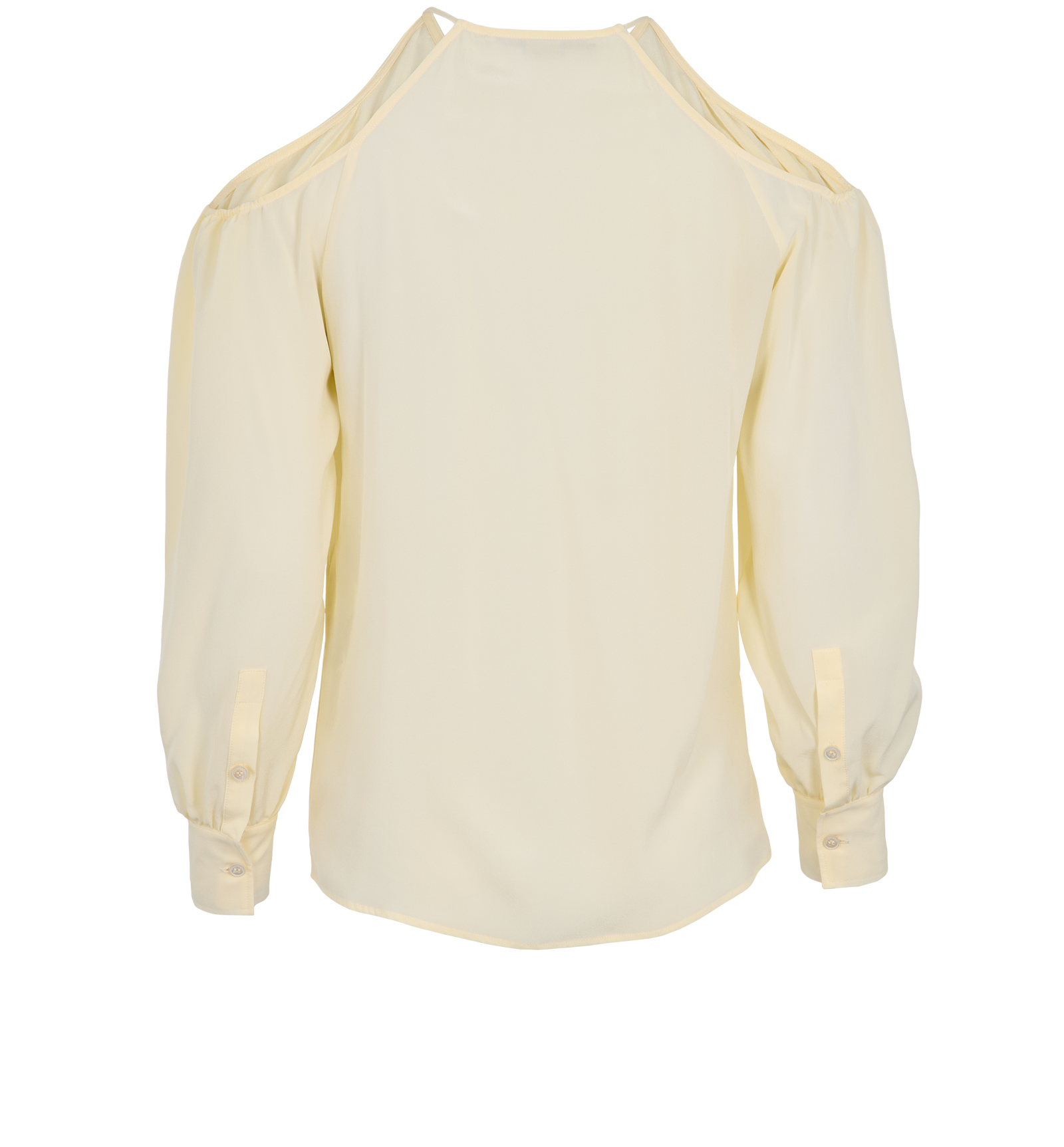 Stella McCartney Shoulder Cut-Out Blouse, &pound;90, Clothing, Cream, Silk, Back view