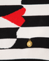 Balmain Striped Top, &pound;180, Clothing, Black/White, Polyester (Polymer)/Viscose, Other view