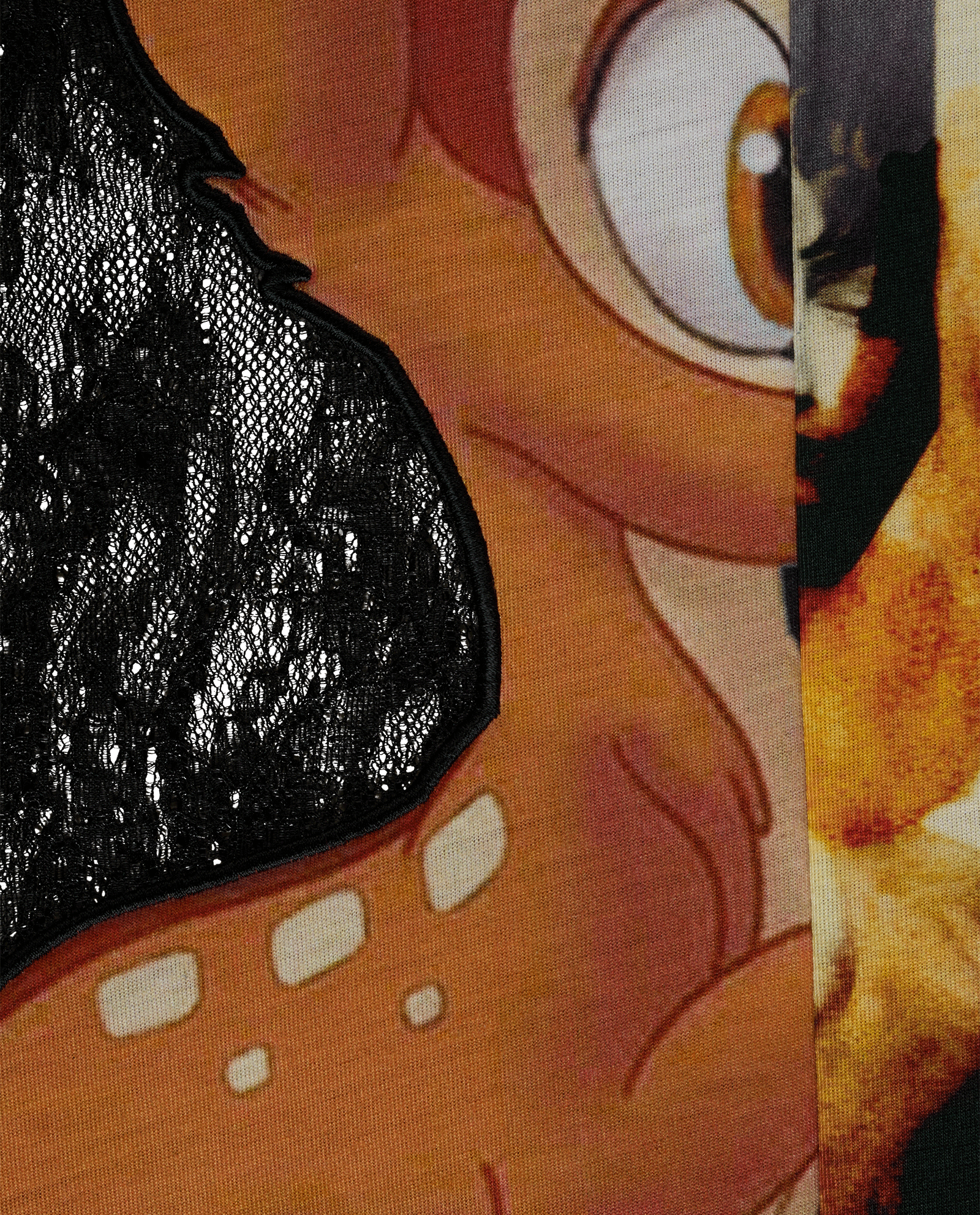 Givenchy Bambi Print Lace Top, &pound;250, Clothing, Black, Polyester (Polymer)/Viscose, Other view