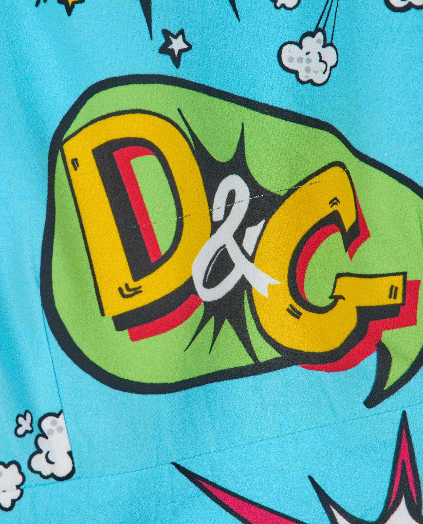 Dolce & Gabbana Comics Print Crop Top, &pound;190, Clothing, Blue, Viscose, Other view