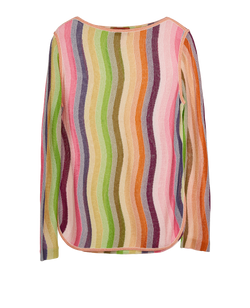 Missoni Striped Long Sleeve Top, Viscose/Cotton, Multi, UK14, 3*