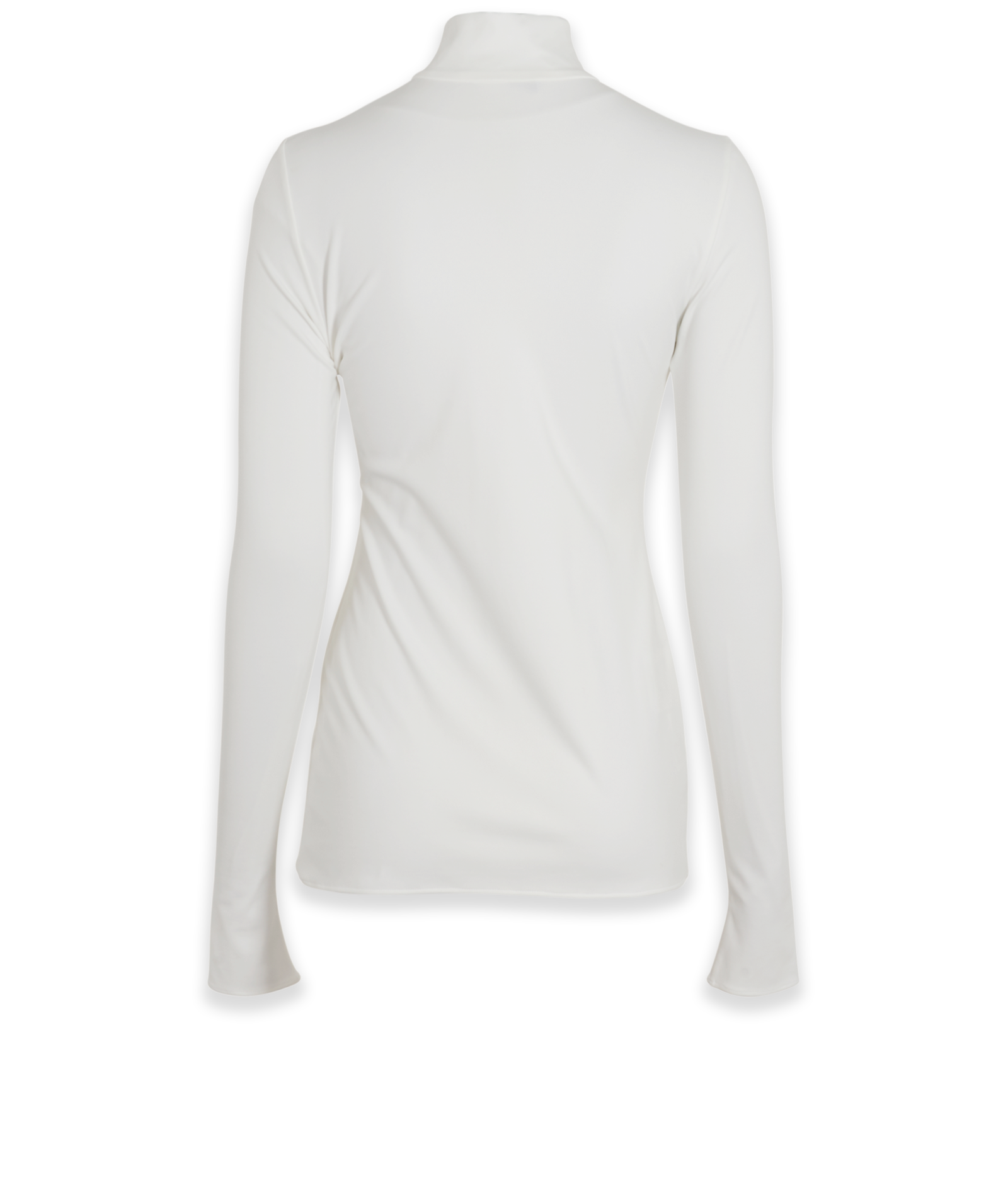 Prada Half Zip Logo Top, &pound;250, Clothing, Cream, Polyester (Polymer), Back view