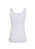 Gucci Logo Print Ribbed Tank Top, &pound;140, Clothing, White, Cotton, Back view