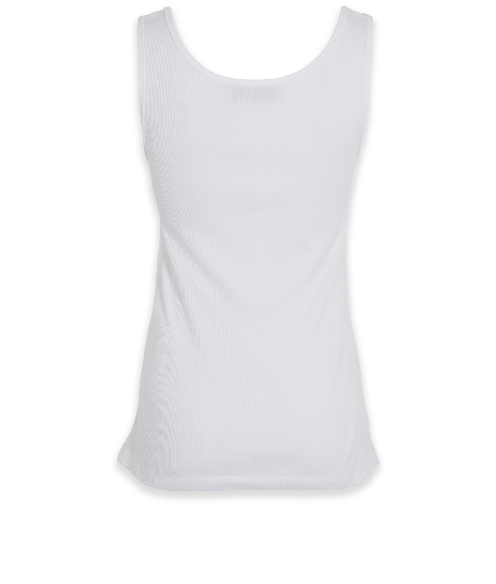 Gucci Logo Print Ribbed Tank Top, &pound;140, Clothing, White, Cotton, Back view