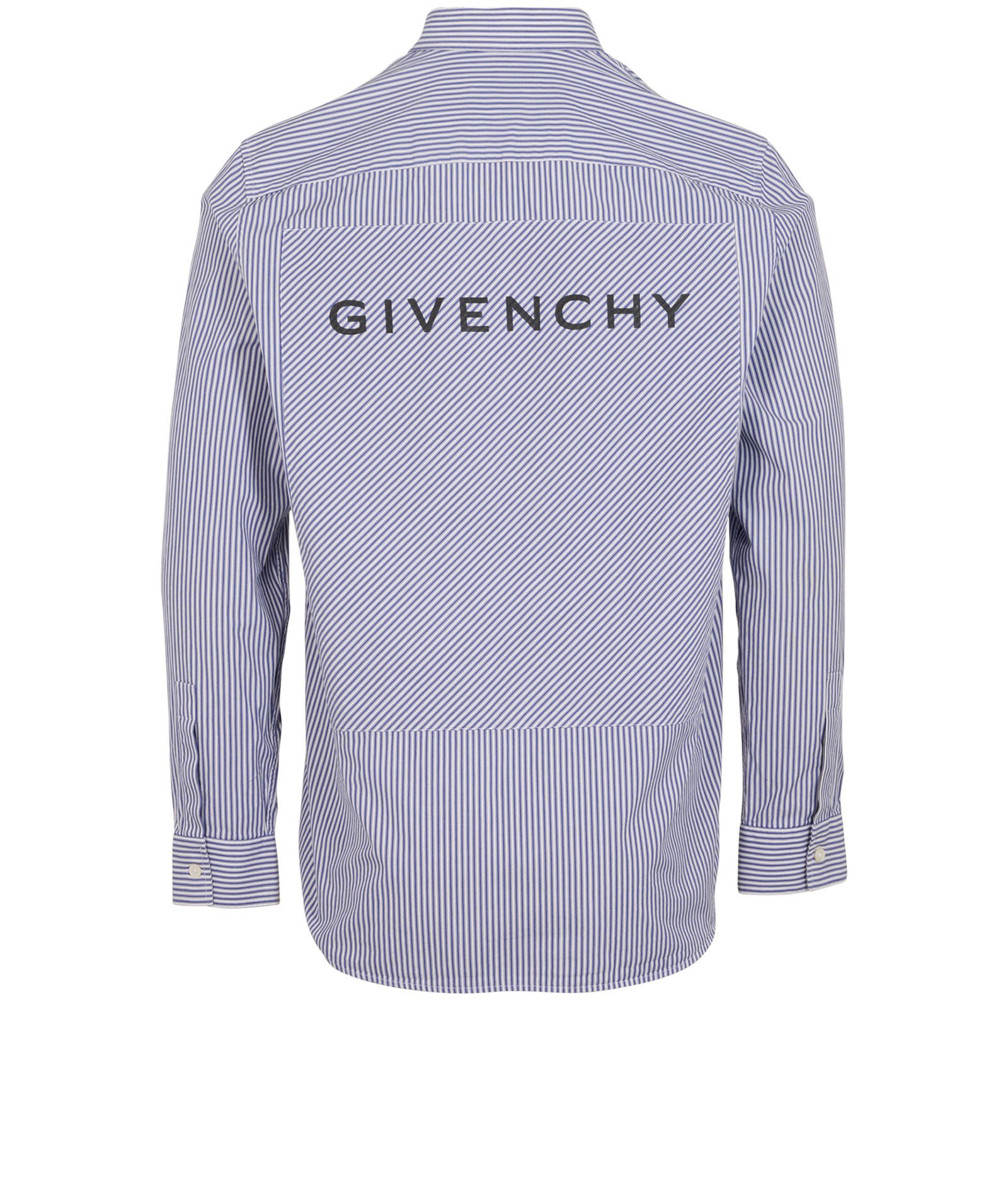 Givenchy Striped Shirt, &pound;120, Clothing, Blue/White, Cotton, Back view