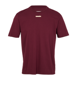 Maison Margiela Basic T-Shirt, Cotton, Burgundy, Sz S, 2*