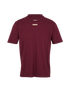 Maison Margiela Basic T-Shirt, &pound;120, Clothing, Burgundy, Cotton, Front view