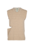 Fendi Cut Out Reversible Top, &pound;150, Clothing, Beige, Wool, Front view