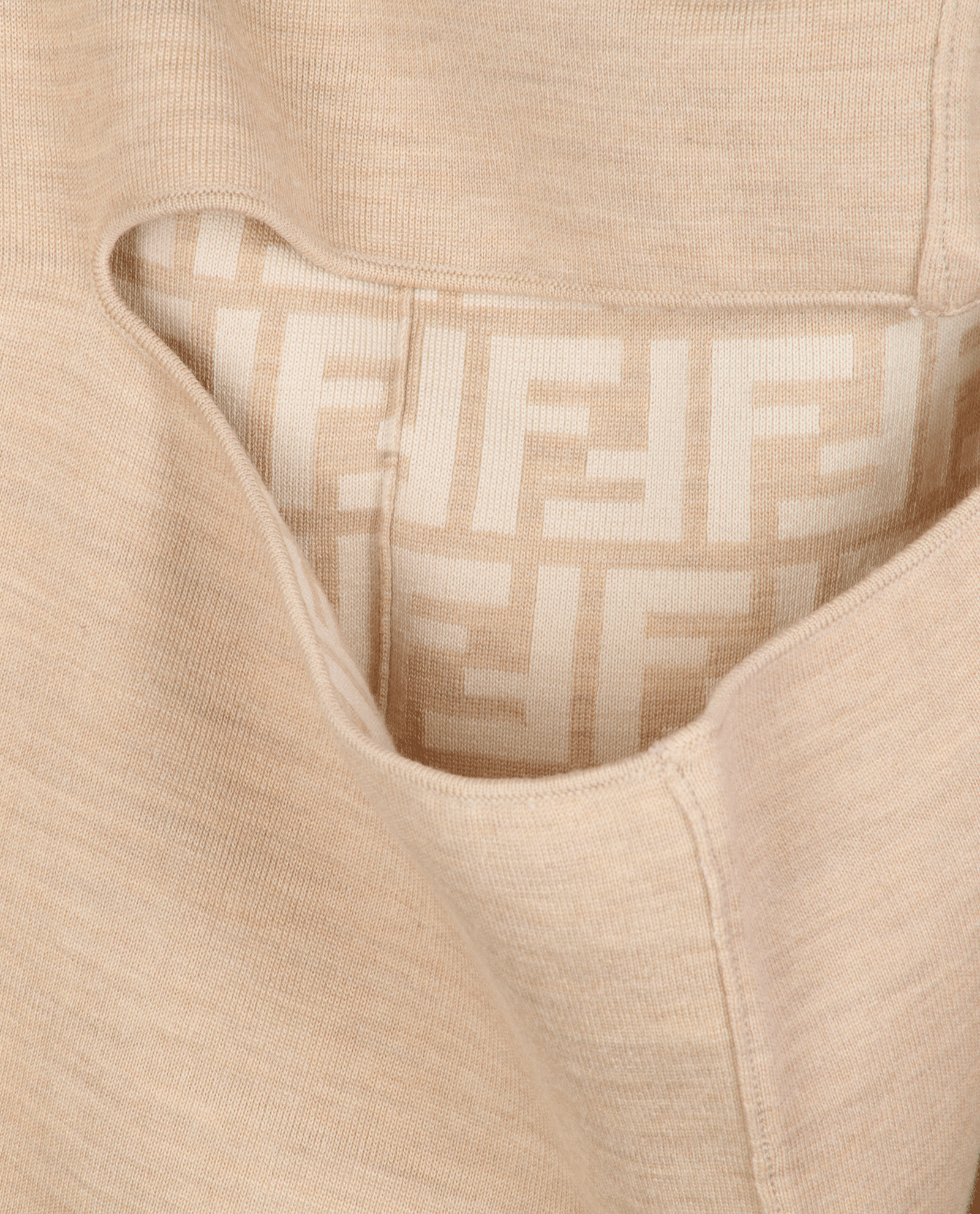 Fendi Cut Out Reversible Top, &pound;150, Clothing, Beige, Wool, Other view