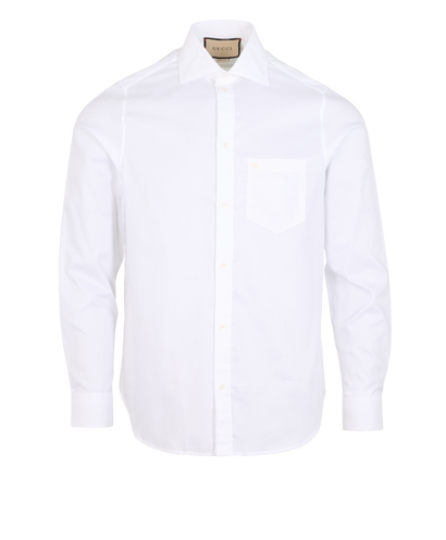 Gucci GG Mens Shirt, &pound;150, Clothing, White, Cotton, Front view