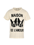 Gucci Maison De L'Amour T-Shirt, £180, Clothing, Black/Cream, Cotton, Front view