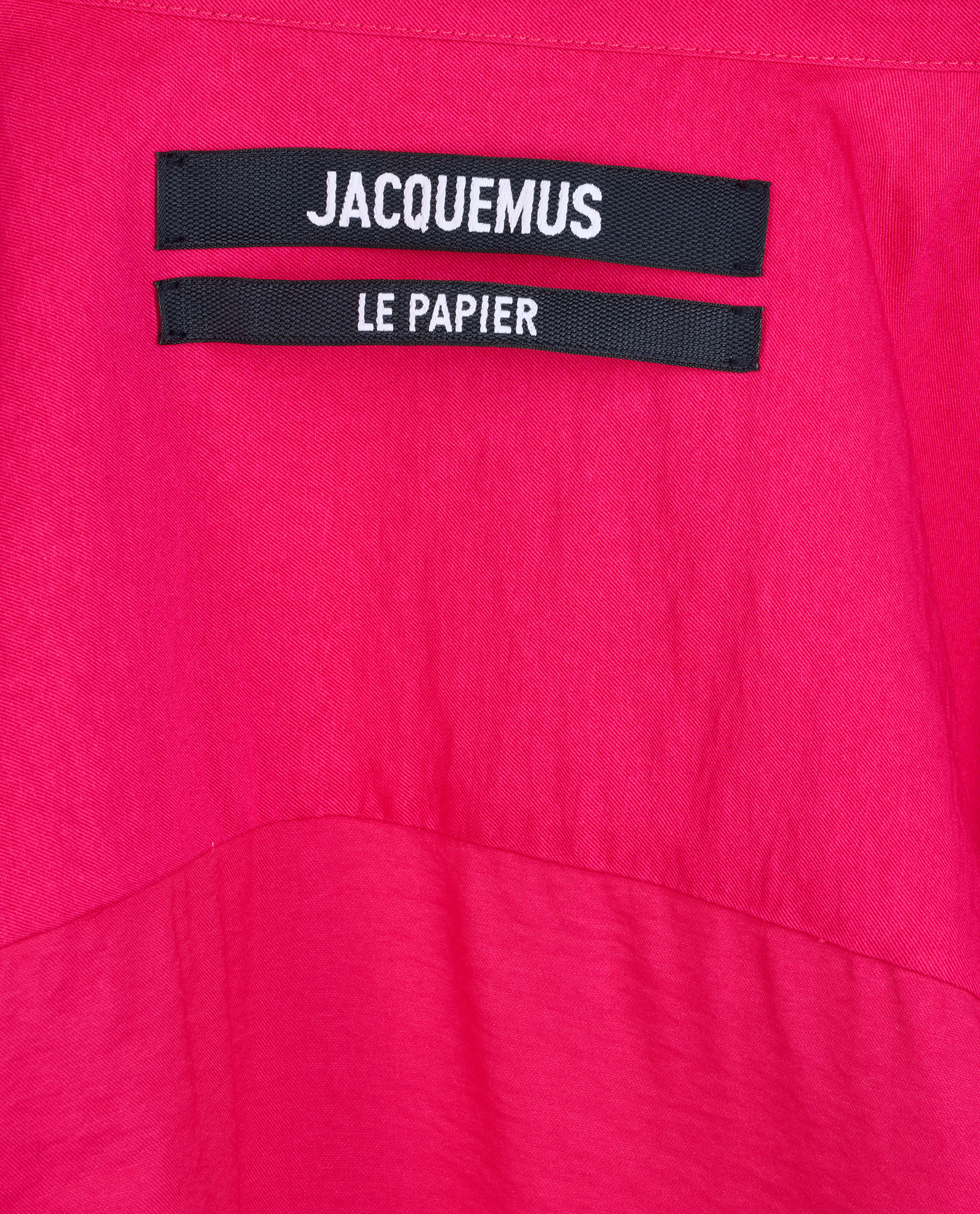Jacquemus Le Papier Shirt, &pound;90, Clothing, Pink, Polyester/Viscose, Other view