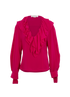 Victoria Beckham Ruffles Blouse, &pound;120, Clothing, Pink, Silk, Front view
