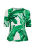 Dolce & Gabbana Leaf Top, &pound;190, Clothing, Green/White, Viscose, Front view