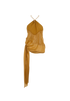 Victoria Beckham Floral Lame Top, &pound;130, Clothing, Yellow, Viscose, Back view
