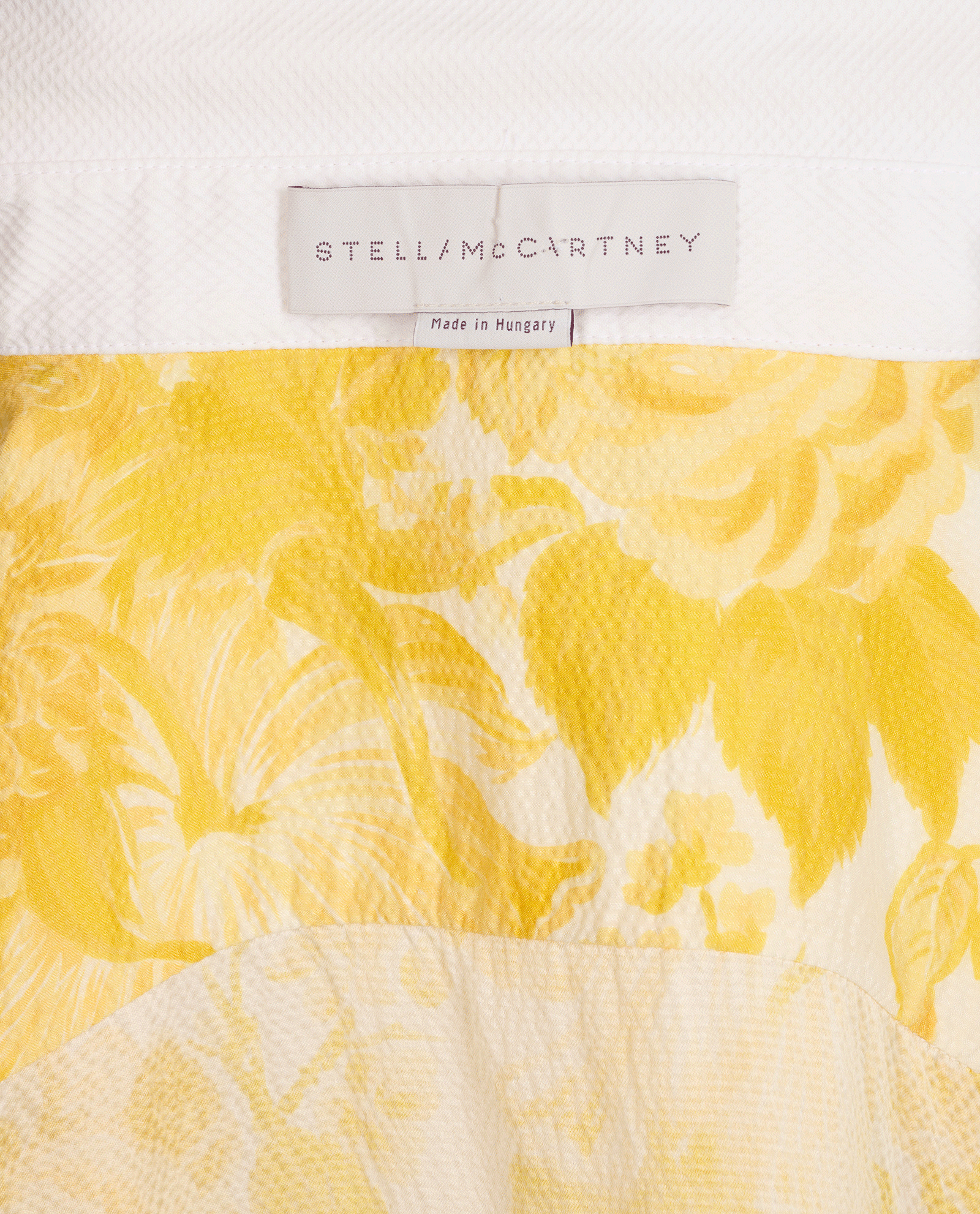 Stella McCartney Floral Polo, &pound;180, Clothing, Yellow, Silk, Other view