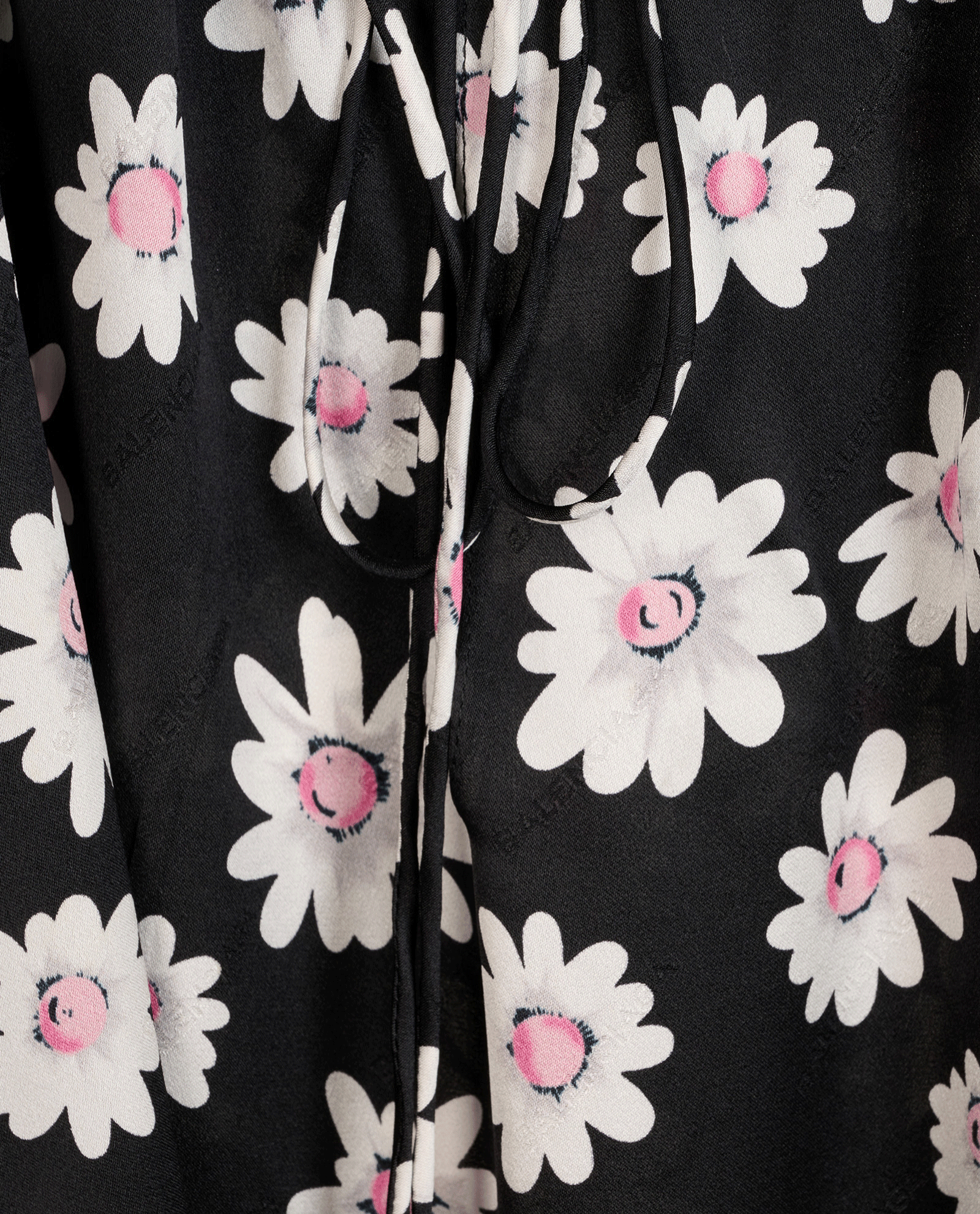 Balenciaga Floral Shirt, &pound;150, Clothing, Black/White, Silk, Other view