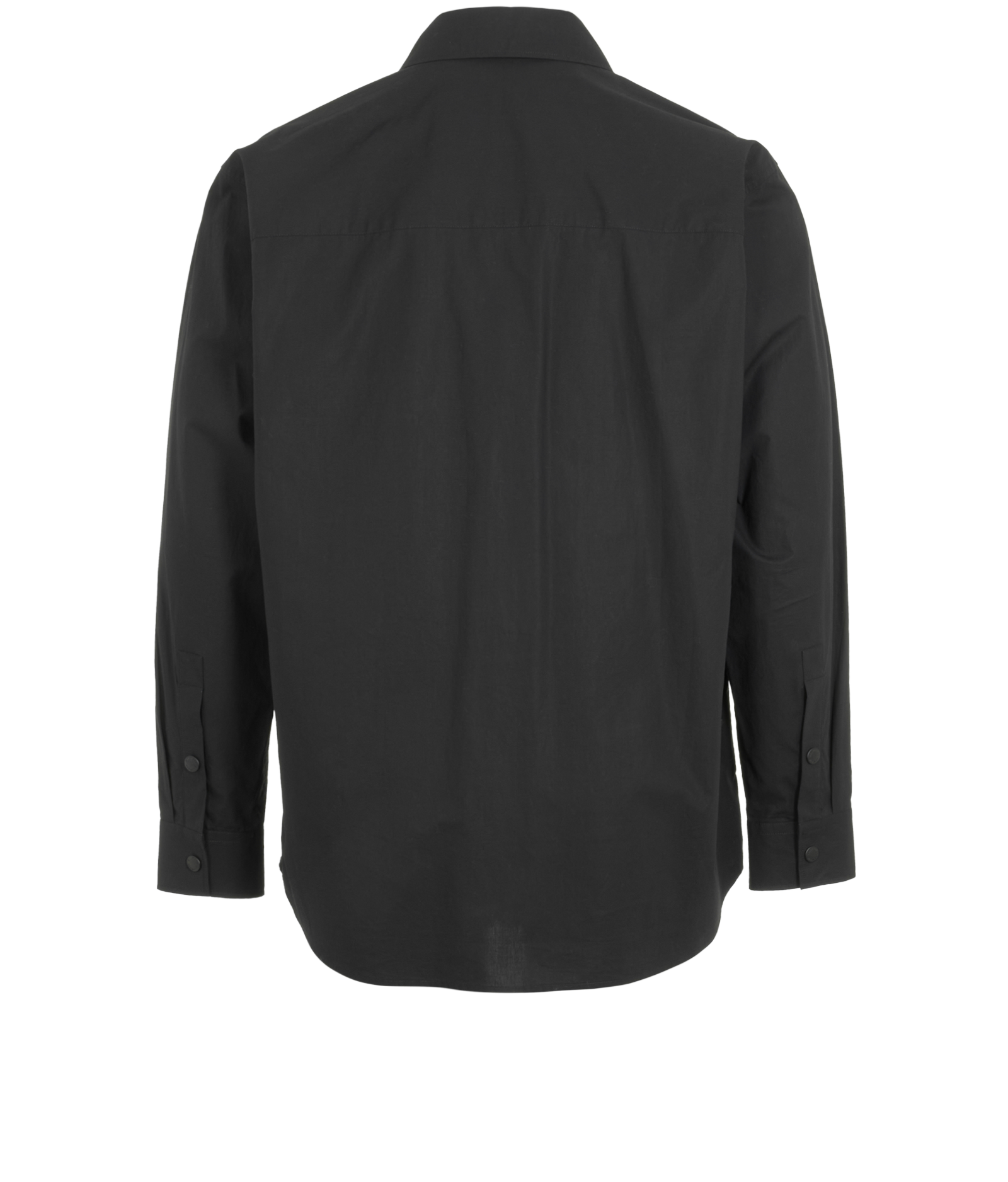 Balmain Zipped Shacket, &pound;280, Clothing, Black, Cotton, Back view