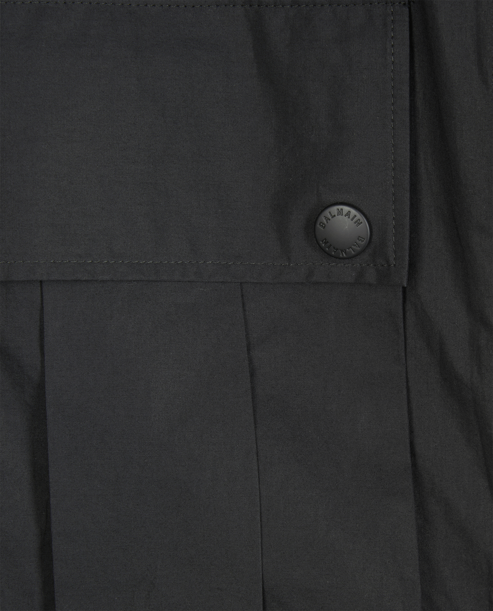 Balmain Zipped Shacket, &pound;280, Clothing, Black, Cotton, Other view