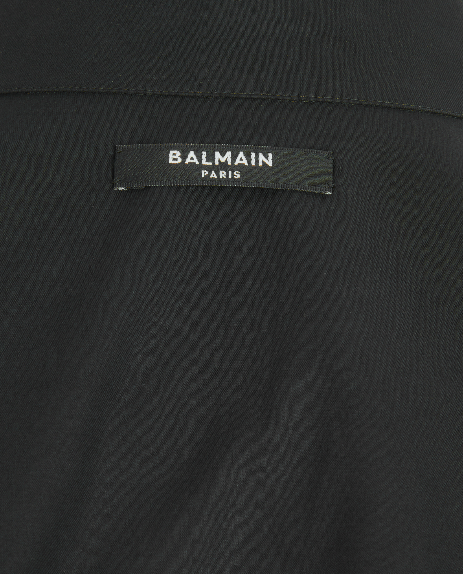 Balmain Zipped Shacket, &pound;280, Clothing, Black, Cotton, Other view