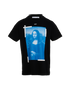 Off-White Mona Lisa T-Shirt, &pound;110, Clothing, Black, Cotton, Front view