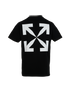 Off-White Mona Lisa T-Shirt, &pound;110, Clothing, Black, Cotton, Back view