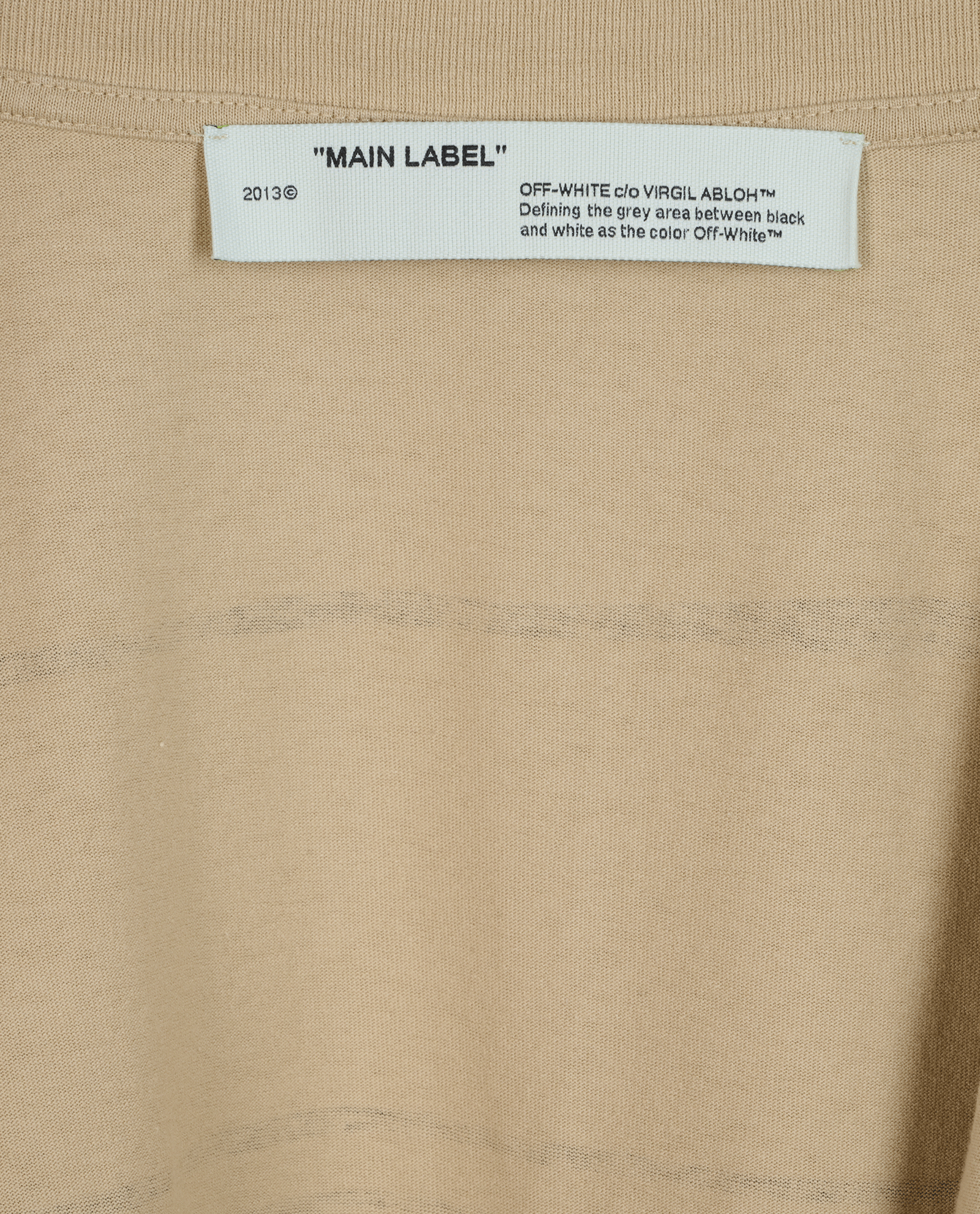 Off-White 3D Arrows T-Shirt, &pound;90, Clothing, Beige, Cotton, Other view