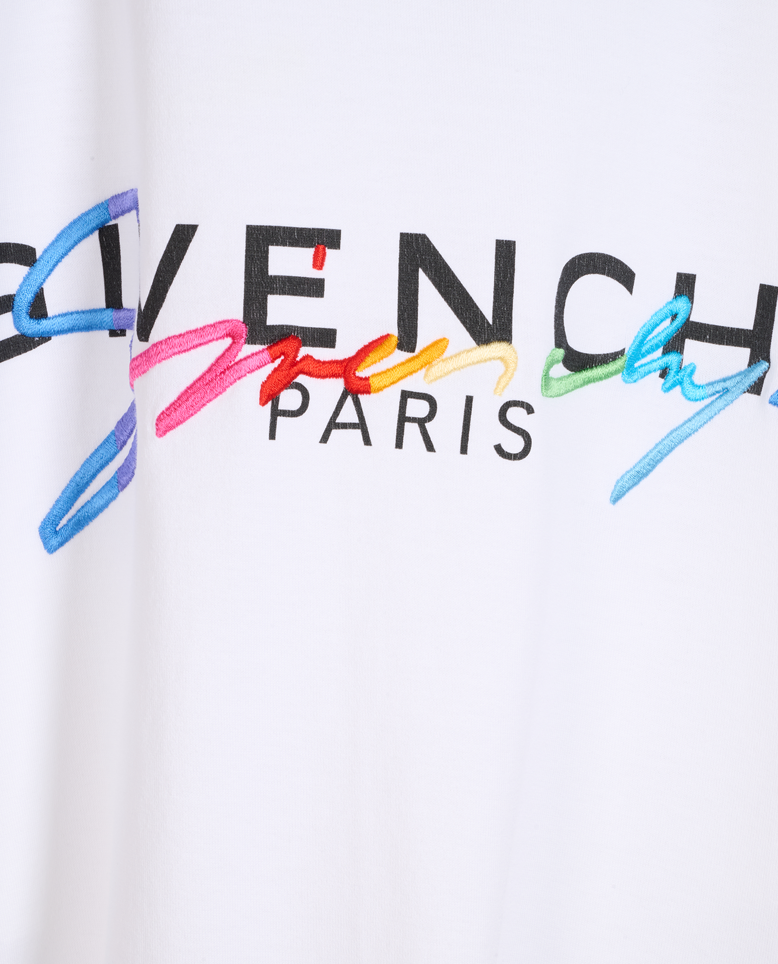 Givenchy Logo Embroidered T-Shirt, &pound;110, Clothing, White, Cotton, Other view