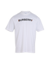 Burberry Logo Print T-Shirt, &pound;110, Clothing, White, Cotton, Front view