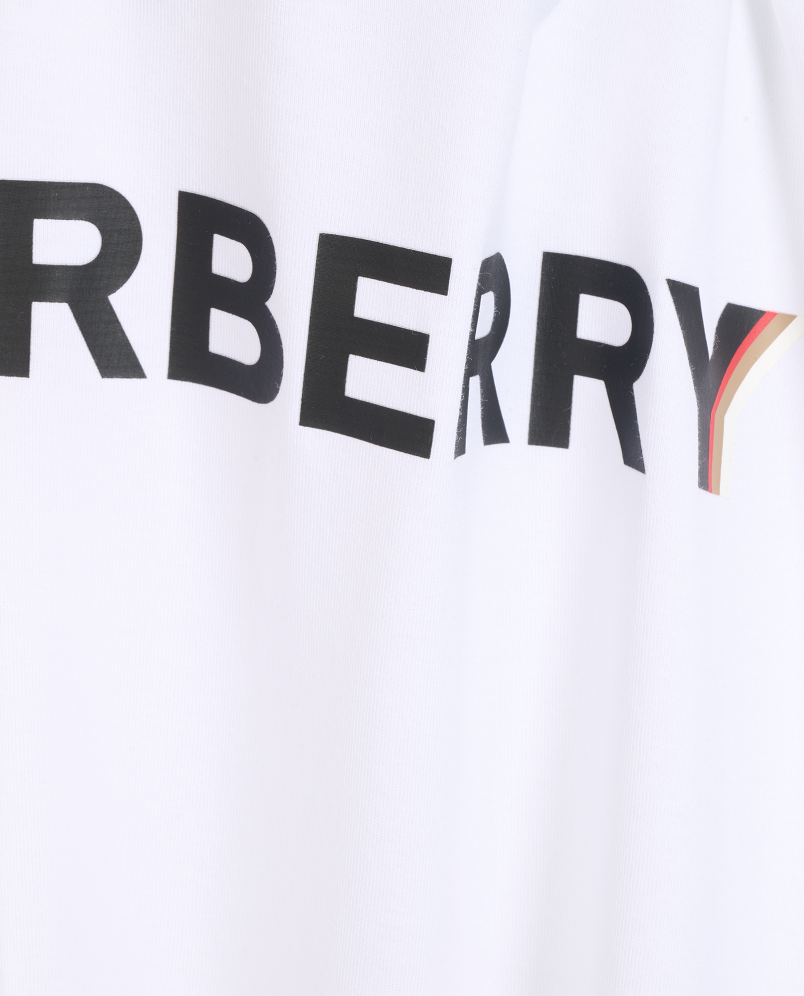 Burberry Logo Print T-Shirt, &pound;110, Clothing, White, Cotton, Other view
