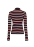 Balmain Stripes Top, &pound;220, Clothing, Blue/Red/White, Polyester (Polymer), Back view