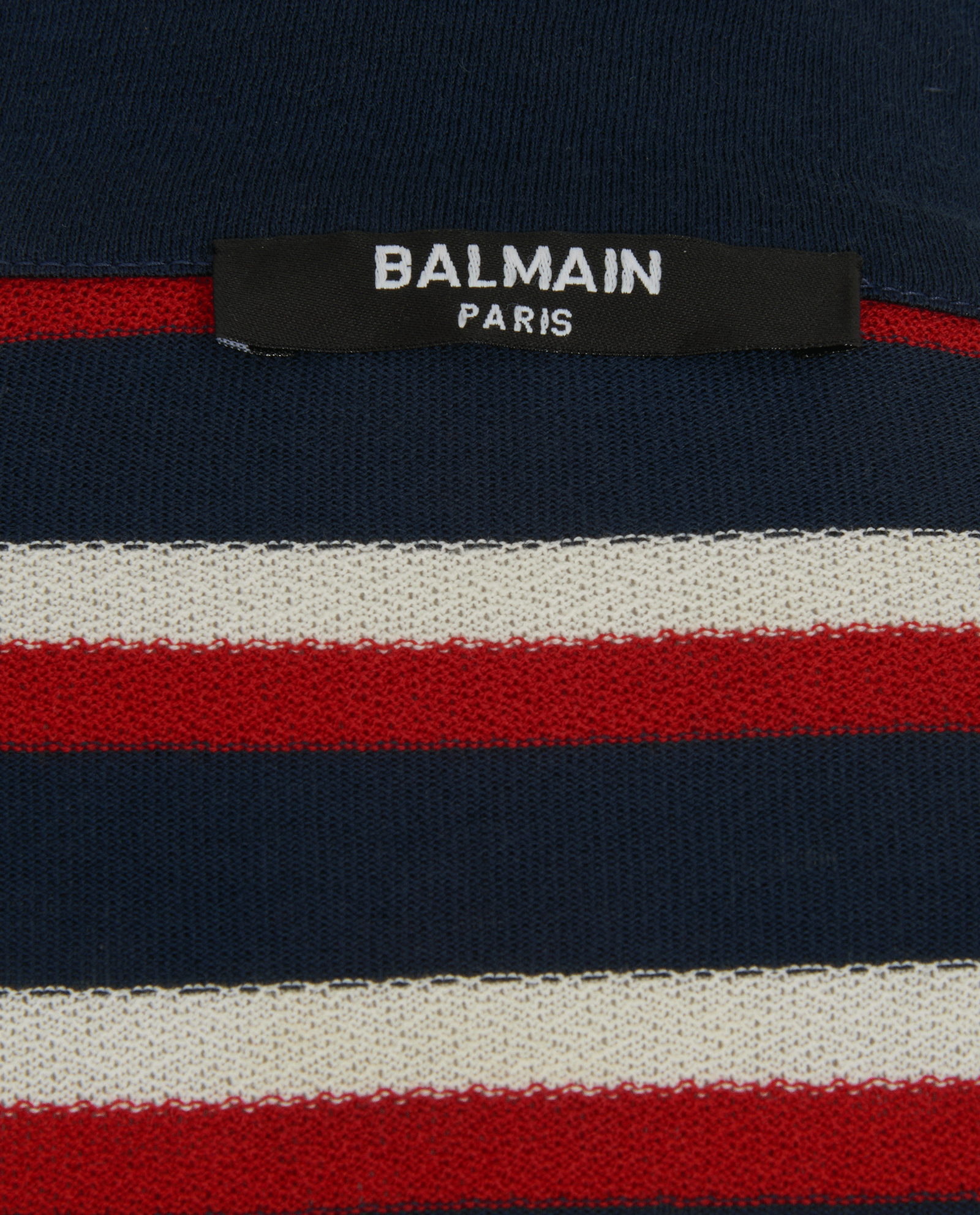 Balmain Stripes Top, &pound;220, Clothing, Blue/Red/White, Polyester (Polymer), Other view