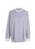 Fendi Striped Band Collar Shirt, &pound;150, Clothing, Blue/White, Cotton, Front view