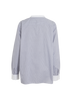 Fendi Striped Band Collar Shirt, &pound;150, Clothing, Blue/White, Cotton, Back view