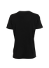 Balmain Logo Button T-Shirt, &pound;110, Clothing, Black, Cotton, Back view