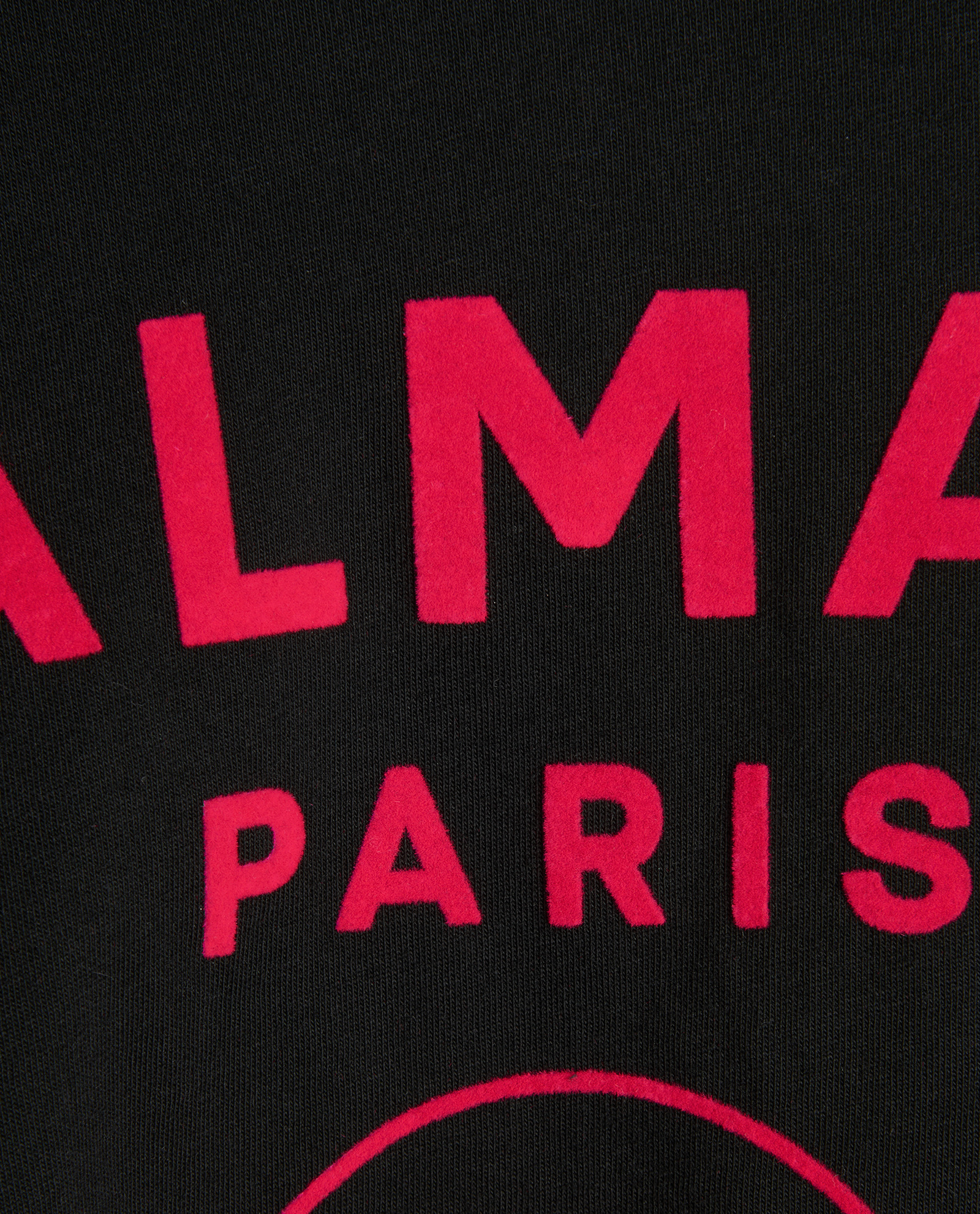 Balmain Logo Button T-Shirt, &pound;110, Clothing, Black, Cotton, Other view