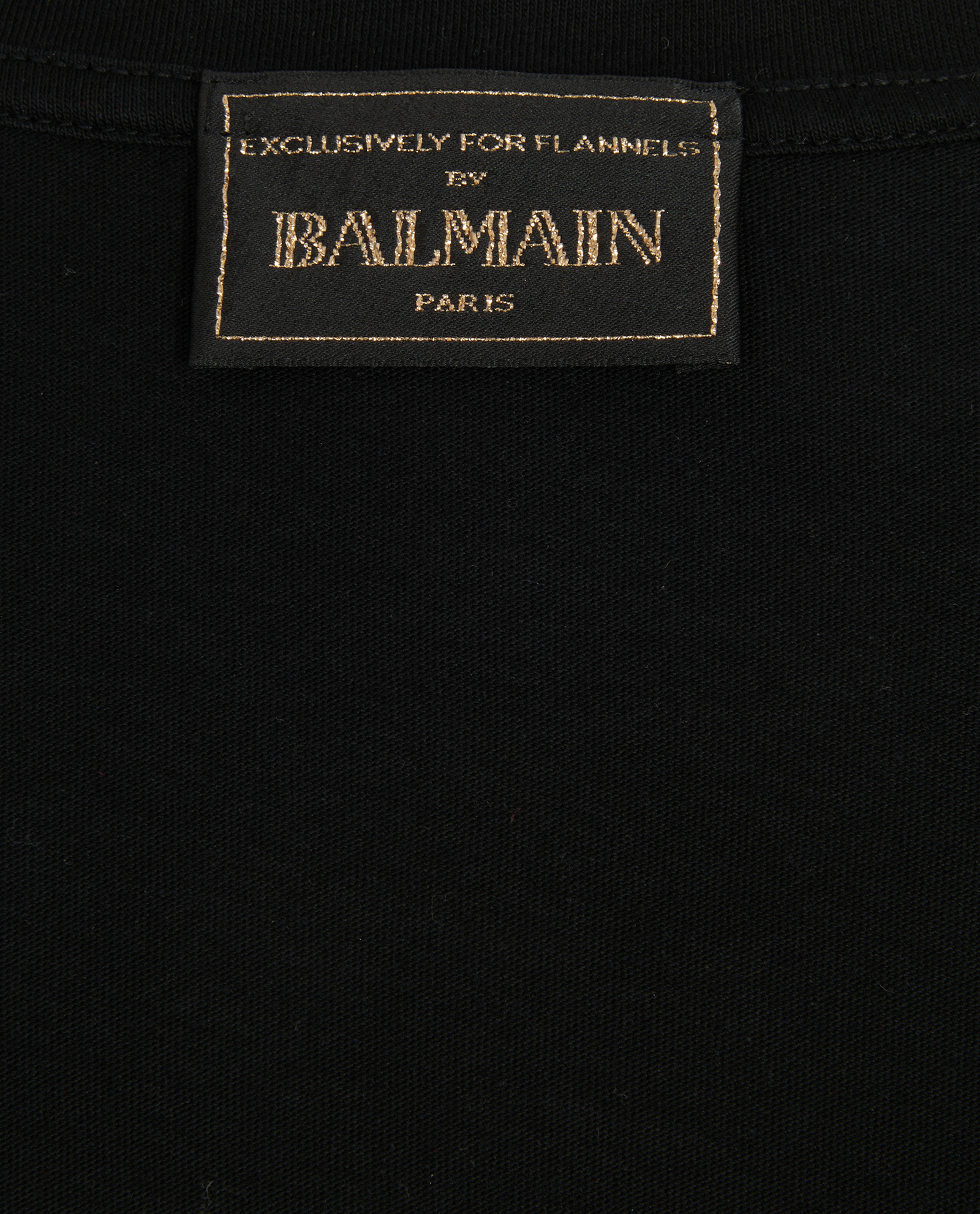 Balmain Logo Button T-Shirt, &pound;110, Clothing, Black, Cotton, Other view