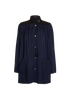 Louis Vuitton Tie-Neck Shirt, &pound;1,200, Clothing, Navy, Silk, Front view