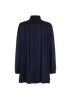Louis Vuitton Tie-Neck Shirt, &pound;1,200, Clothing, Navy, Silk, Back view