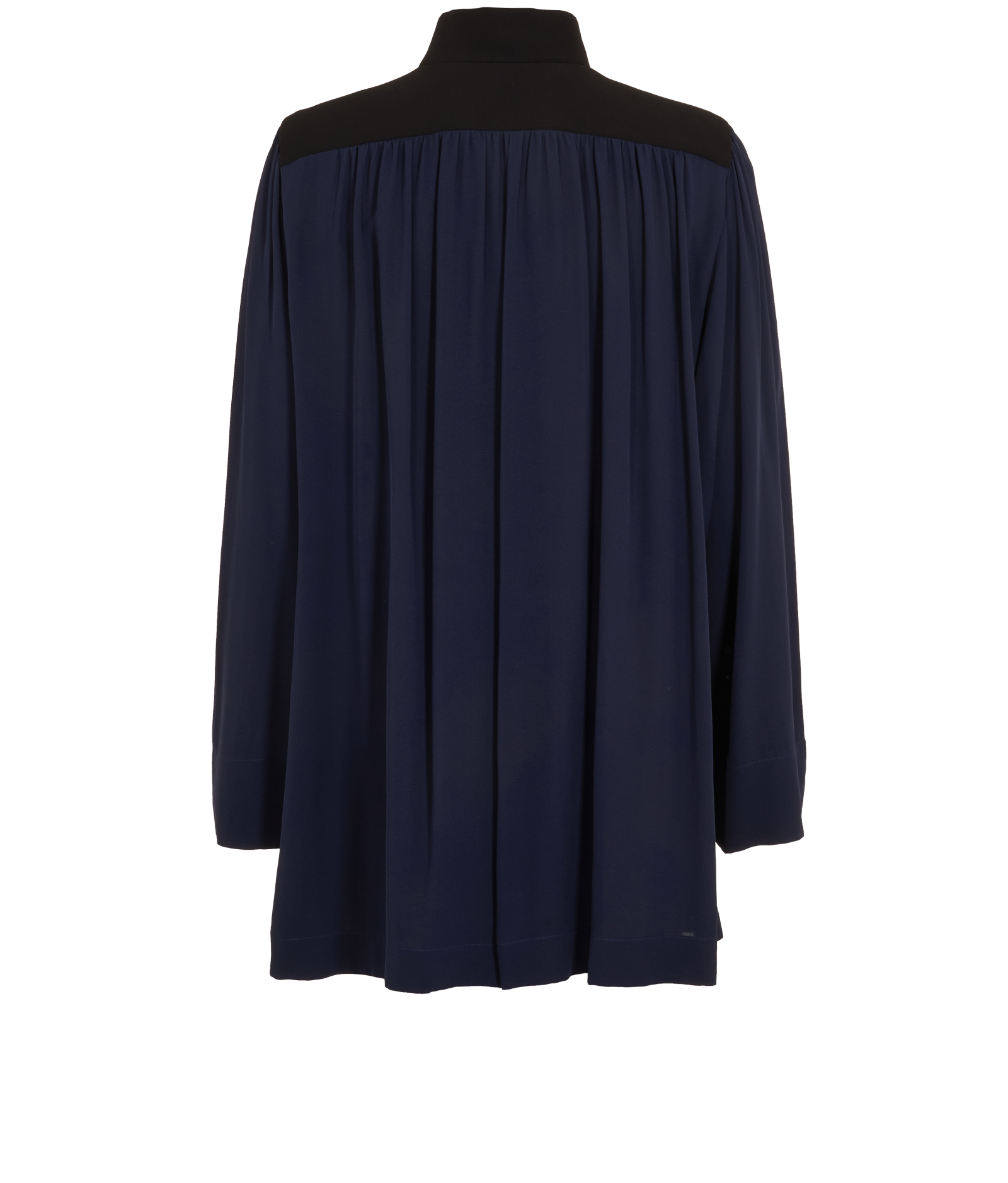 Louis Vuitton Tie-Neck Shirt, &pound;1,200, Clothing, Navy, Silk, Back view