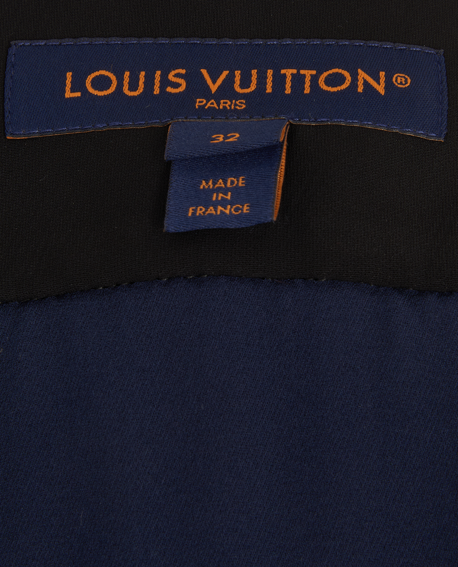 Louis Vuitton Tie-Neck Shirt, &pound;1,200, Clothing, Navy, Silk, Other view