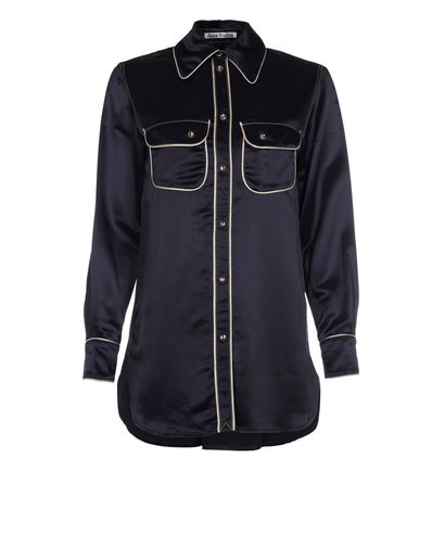 Acne Reveh Satin SS18 Shirt, front view