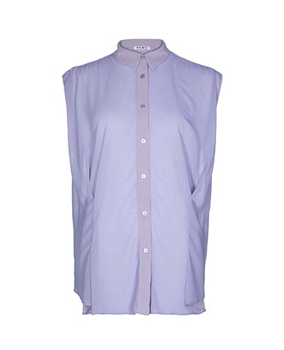 Acne Lilac Silk Blouse, front view