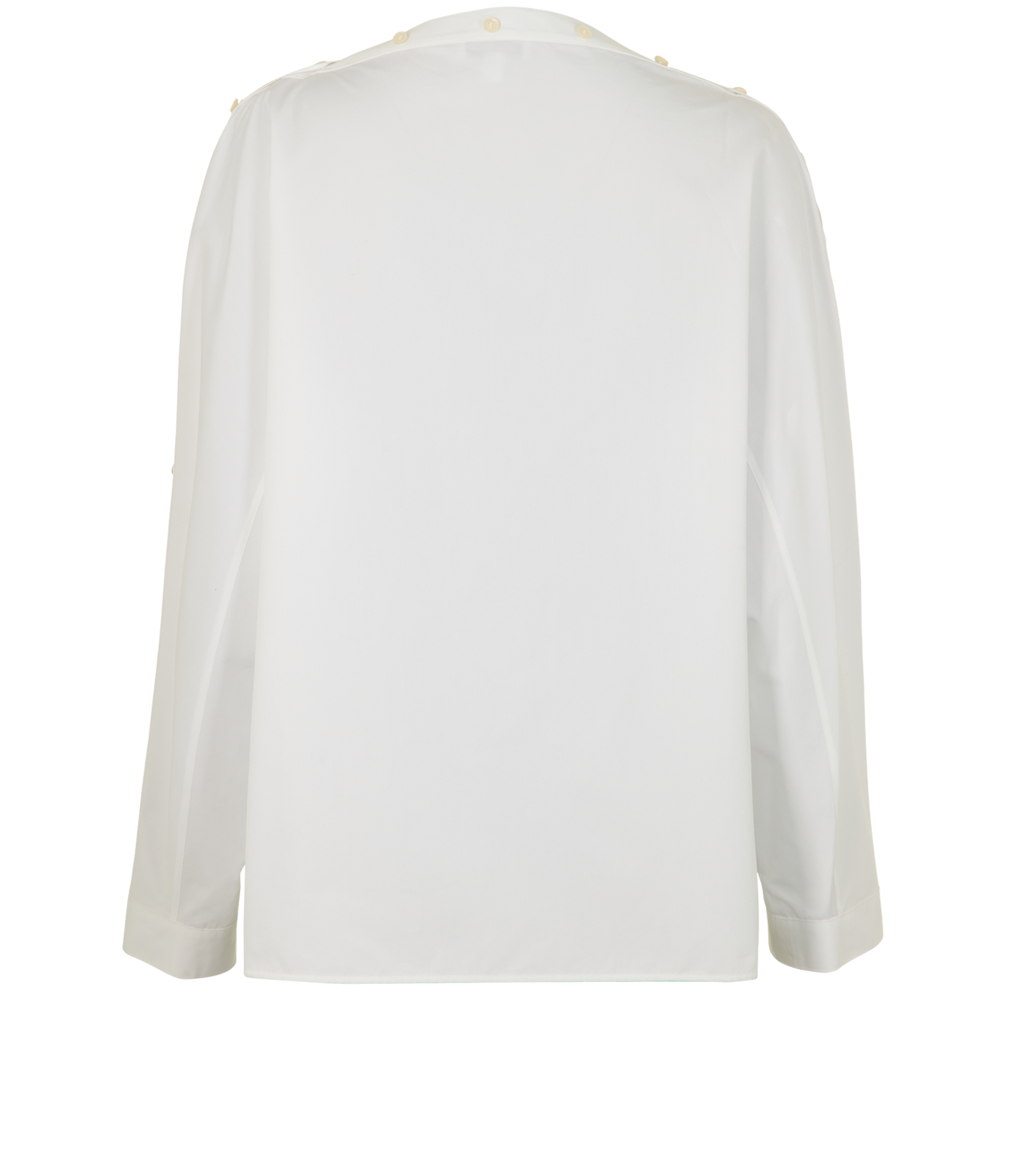 Alaia Buttoned Up Tunic, &pound;220, Clothing, White, Cotton, Back view
