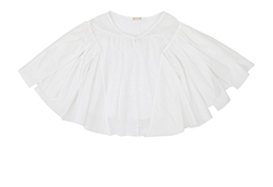 Alaia Lace Detail Top, Cotton, White, 8, 3*