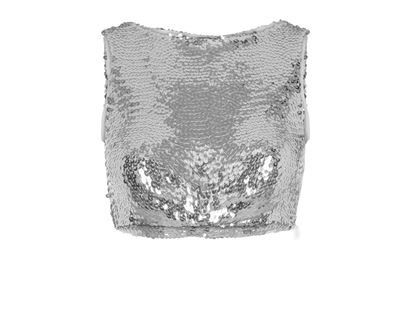 Alaia Sequin Crop Top, front view