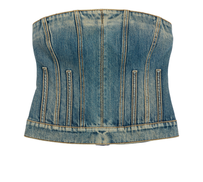 Alexander McQueen Denim Corset, front view