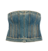 Alexander McQueen Denim Corset, front view